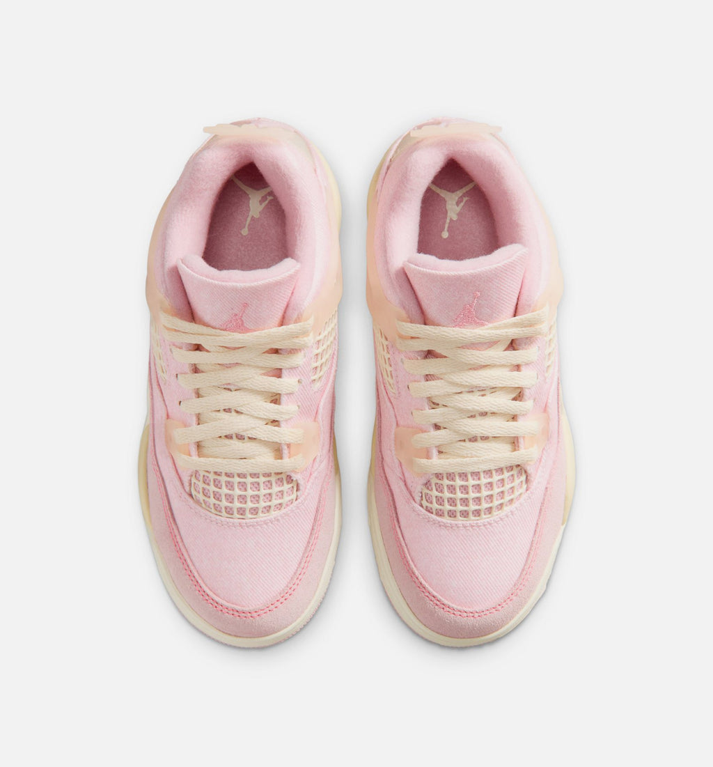 Air Jordan 4 Retro Pink Pearl and Iced Carmine Preschool Sneakers - Pearl Pink/Iced Carmine/Coconut Milk