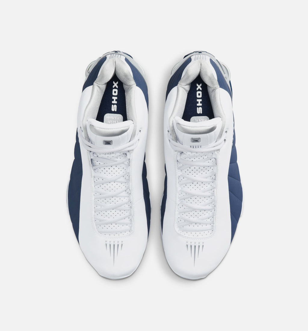 Shox BB4 Olympic Men's Sneakers - White/Midnight Navy/Metallic Silver