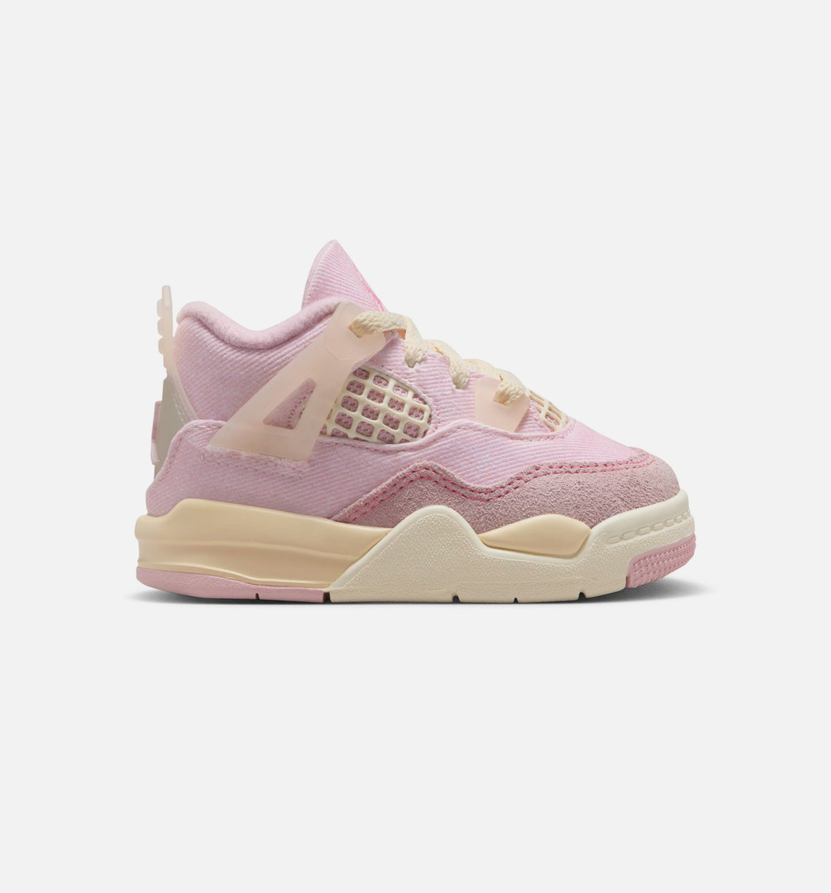 Air Jordan 4 Retro Pink Pearl and Iced Carmine Infant/Toddler Sneakers - Iced Carmine/Coconut Milk/Anthracite/Muslin/Pinksicle