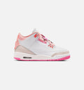 Air Jordan 3 Retro Spring Flowers Grade School Sneakers - Pearl Pink/Pink Bloom/Pink Glow/Hyper Orange