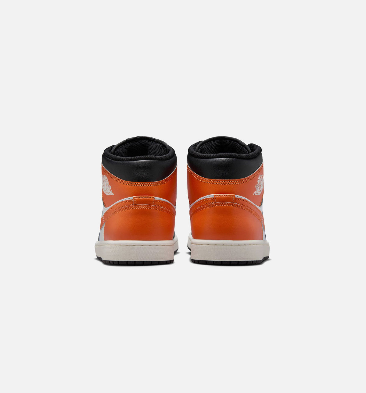 Air Jordan 1 Mid Men's Sneakers - Starfish/White/Sail/Black