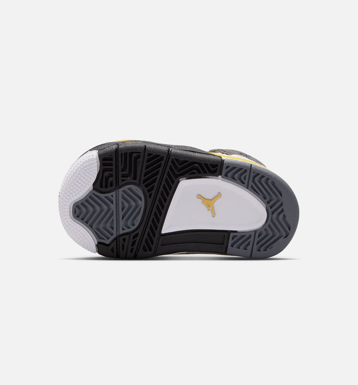 Air Jordan 4 Retro Rare Air Tour Yellow Infant/Toddler Sneakers - White/Dark Blue Grey/Black/Tour Yellow