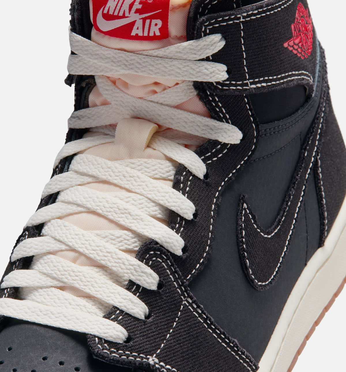 Air Jordan 1 Retro High OG Flight Club Men's Sneakers - Black/University Red/Sail/Gum Medium Brown