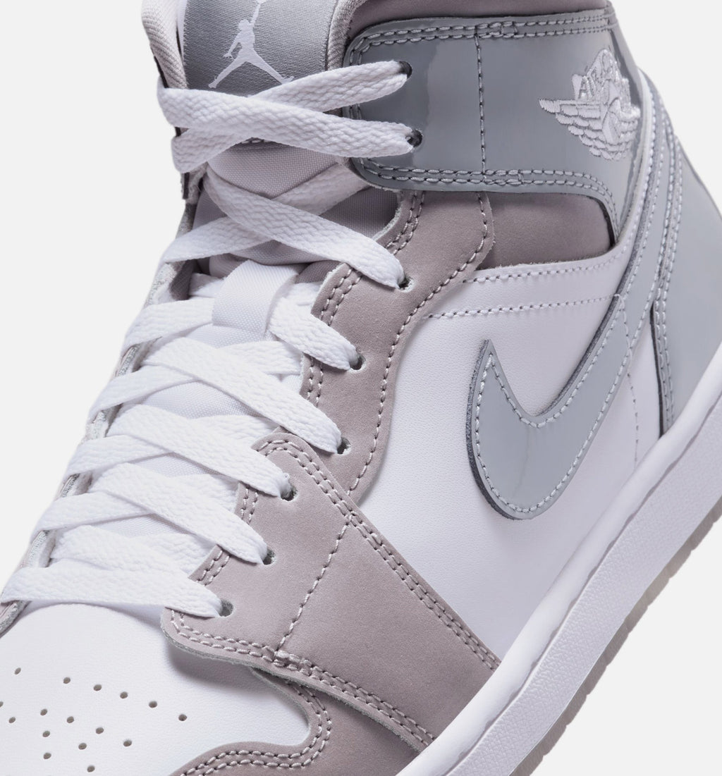 Air Jordan 1 Mid SE Cool Grey Men's Sneakers - Cool Grey/Medium Grey