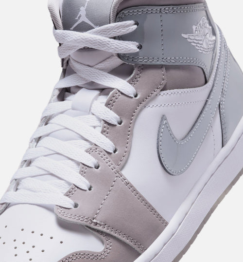 Air Jordan 1 Mid SE Cool Grey Men's Sneakers - Cool Grey/Medium Grey