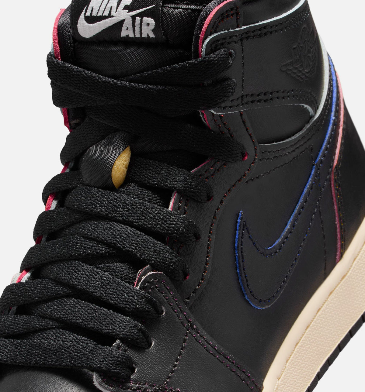 Air Jordan 1 Retro High OG Grade School Sneakers - Black/Muslin