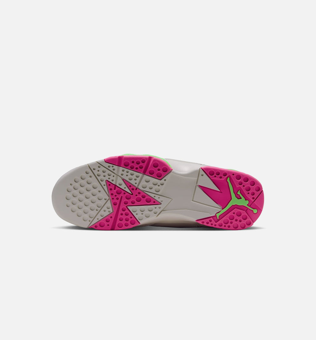 Air Jordan 7 Retro Tennis Day Men's Sneakers - Phantom/Lime Blast/Pink Blast/Anthracite