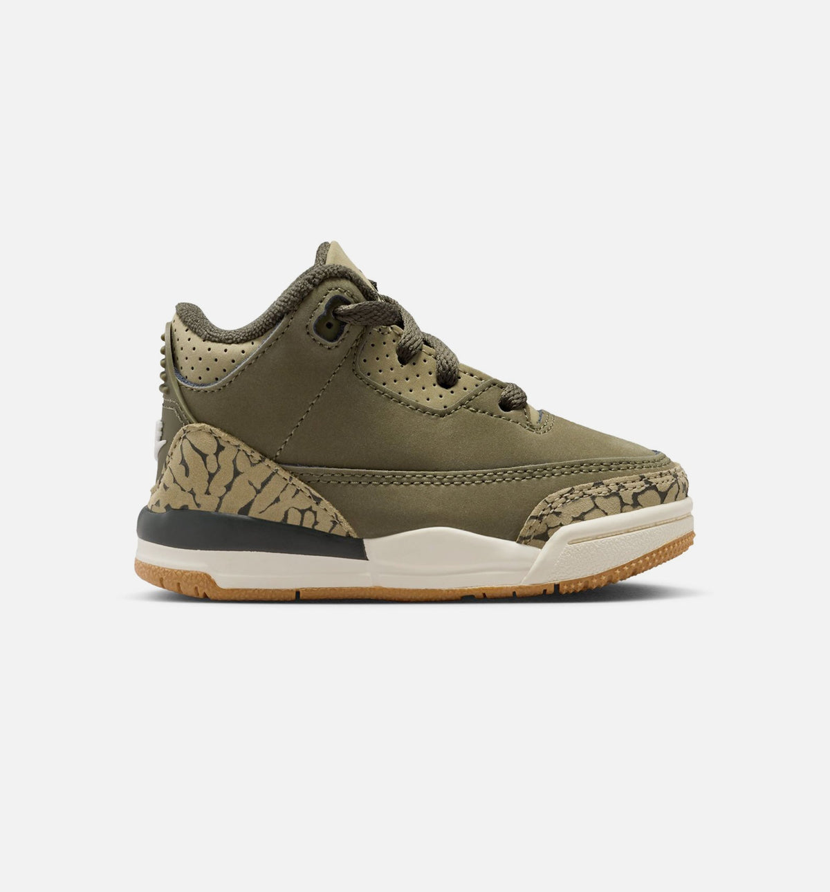 Air Jordan 3 Retro Medium Olive Infant/Toddler Sneakers - Medium Olive/Sequoia/Neutral Olive/Sail