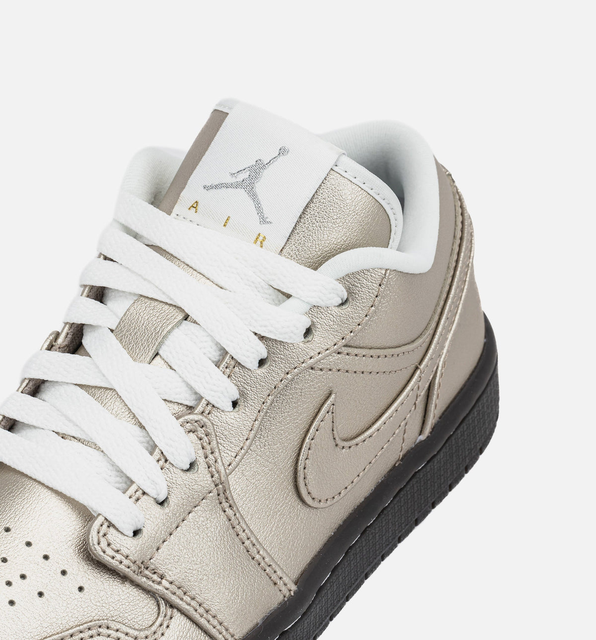 Air Jordan 1 Low SE Metallic Zinc Women's Sneakers - Metallic Zinc/Summit White/Velvet Brown/Metallic Zinc
