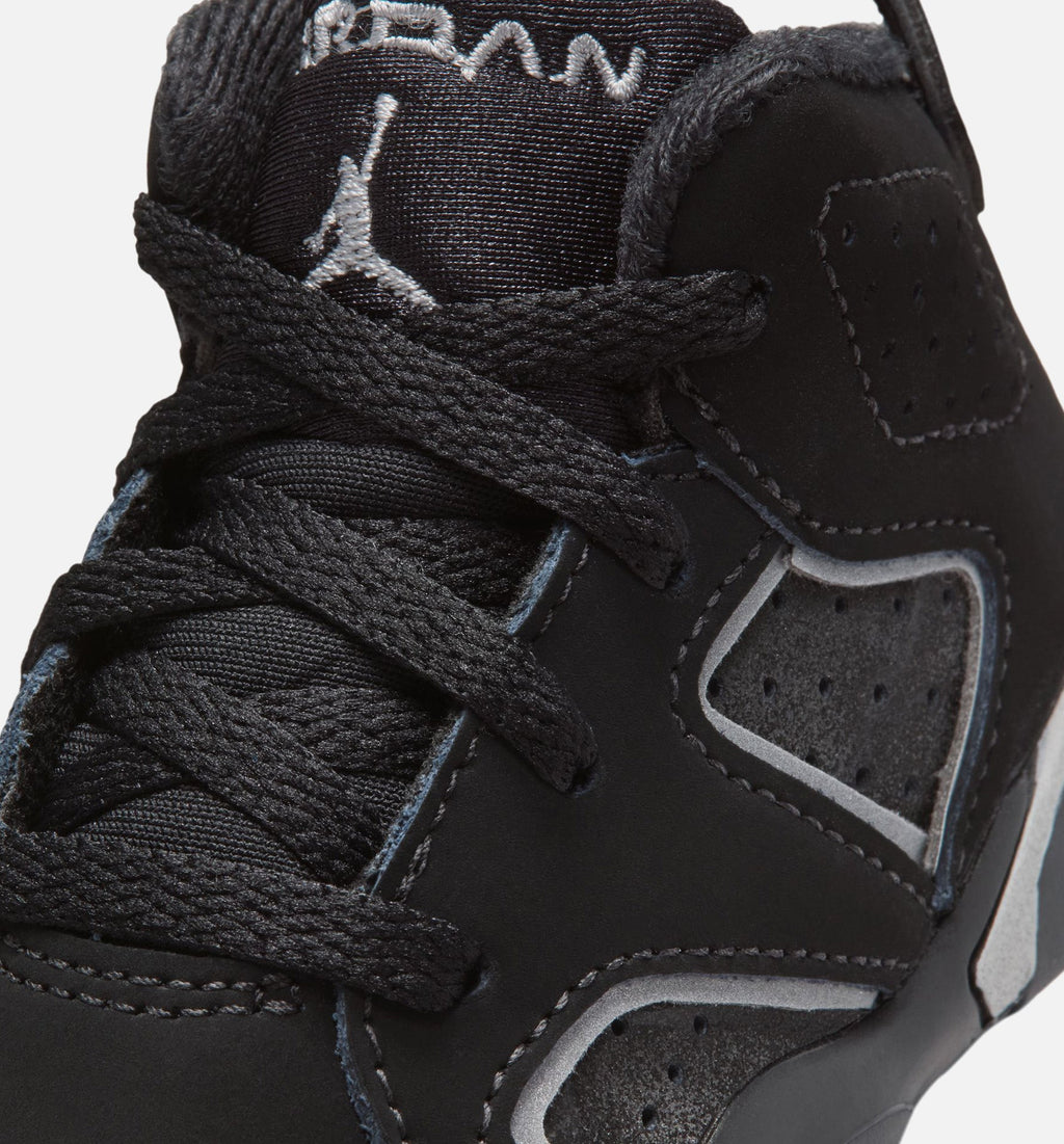 Air Jordan 6 Cap & Gown Infant/Toddler Sneakers - Black/Reflective Silver