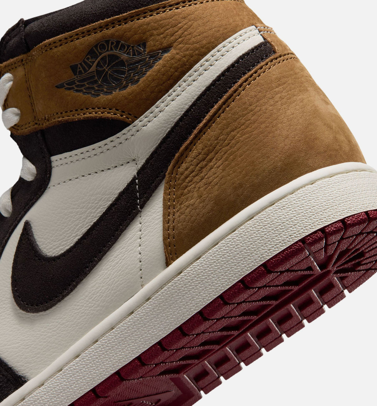 Air Jordan 1 Retro High OG Love Letter Men's Sneakers - Shadow Brown/Team Red/Light British Tan