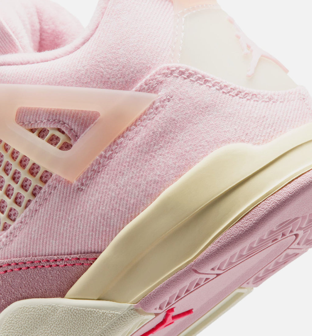 Air Jordan 4 Retro Pink Pearl and Iced Carmine Preschool Sneakers - Pearl Pink/Iced Carmine/Coconut Milk