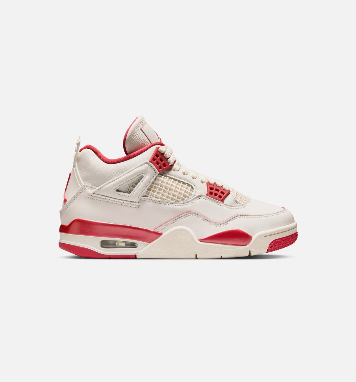 Air Jordan 4 Retro Valentine's Day Women's Sneakers - Pale Ivory/Sierra Red/Tough Red