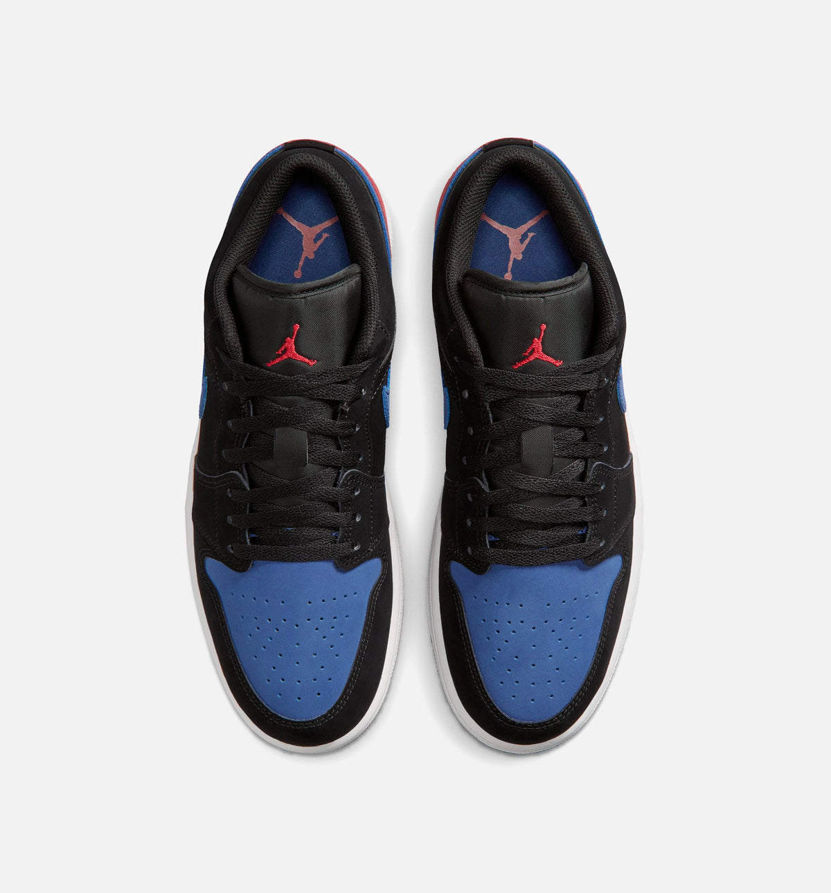 Air Jordan 1 Low Men's Sneakers - Black/Summit White/True Blue/Varsity Red