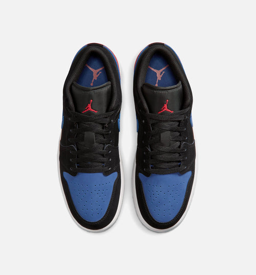 Air Jordan 1 Low Men's Sneakers - Black/Summit White/True Blue/Varsity Red