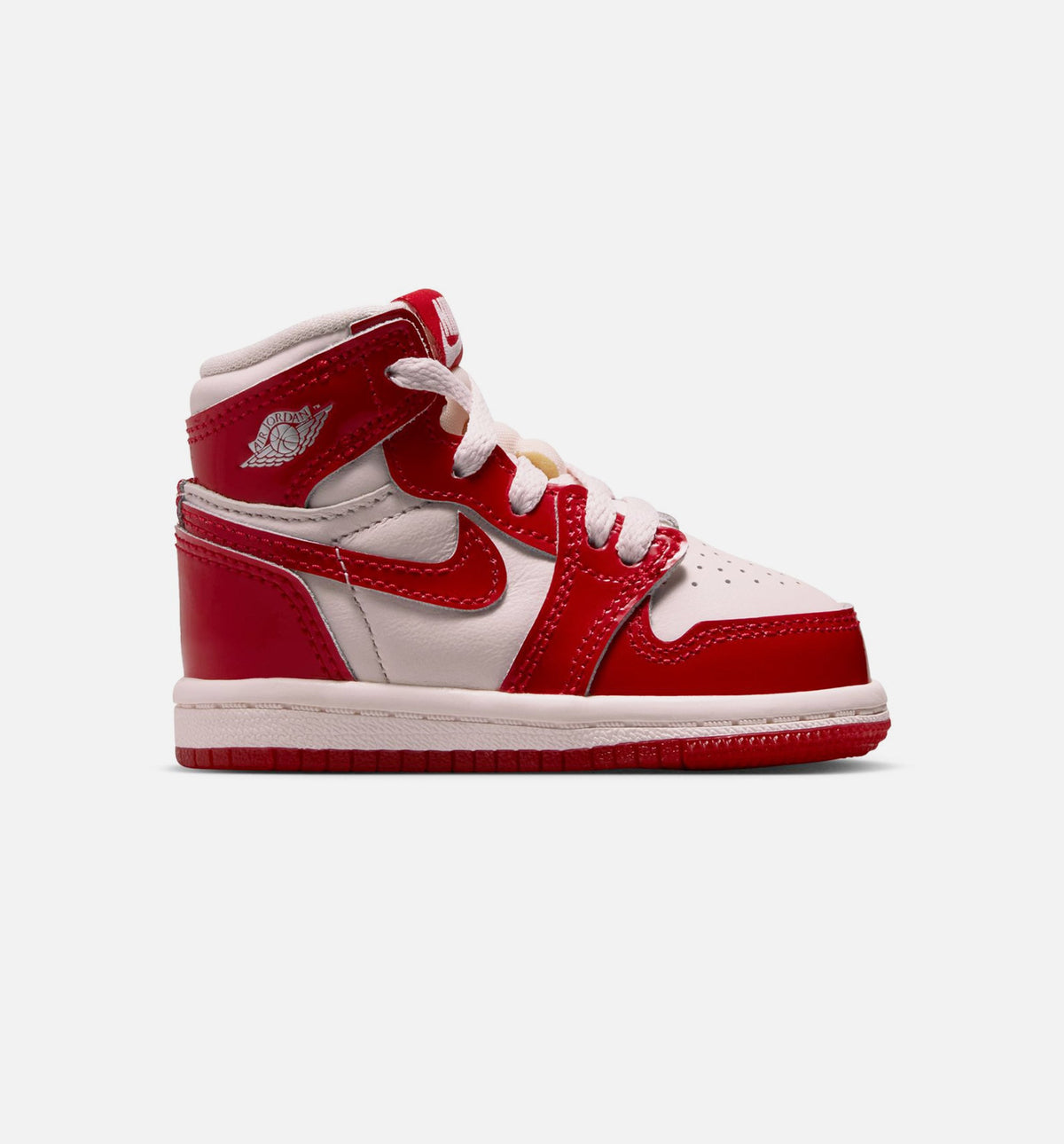Air Jordan 1 Retro High OG Nails and Grails Infant/Toddler Sneakers - University Red/Metallic Silver