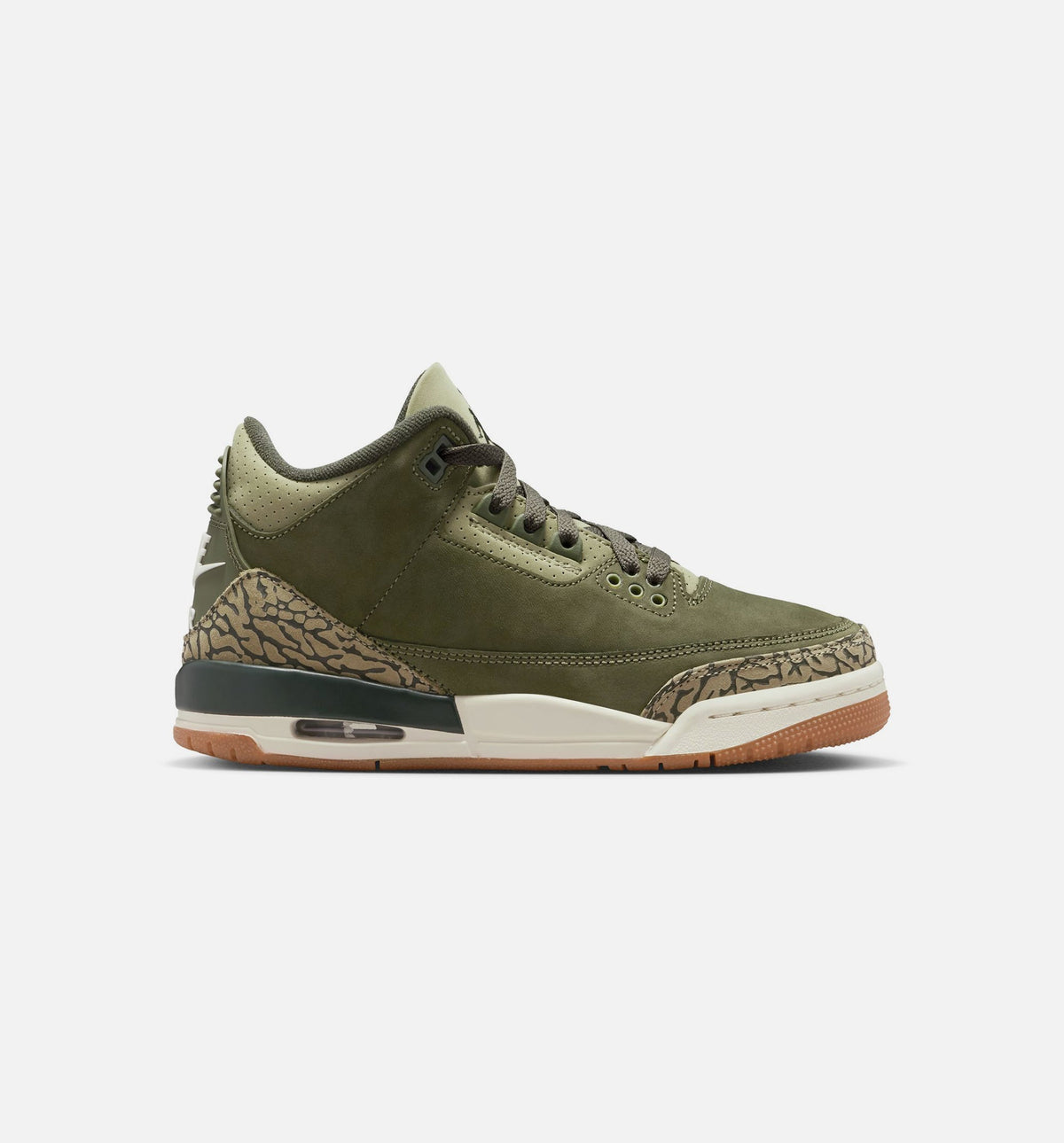 Air Jordan 3 Retro Medium Olive Grade School Sneakers - Medium Olive/Sequoia/Neutral Olive/Sail
