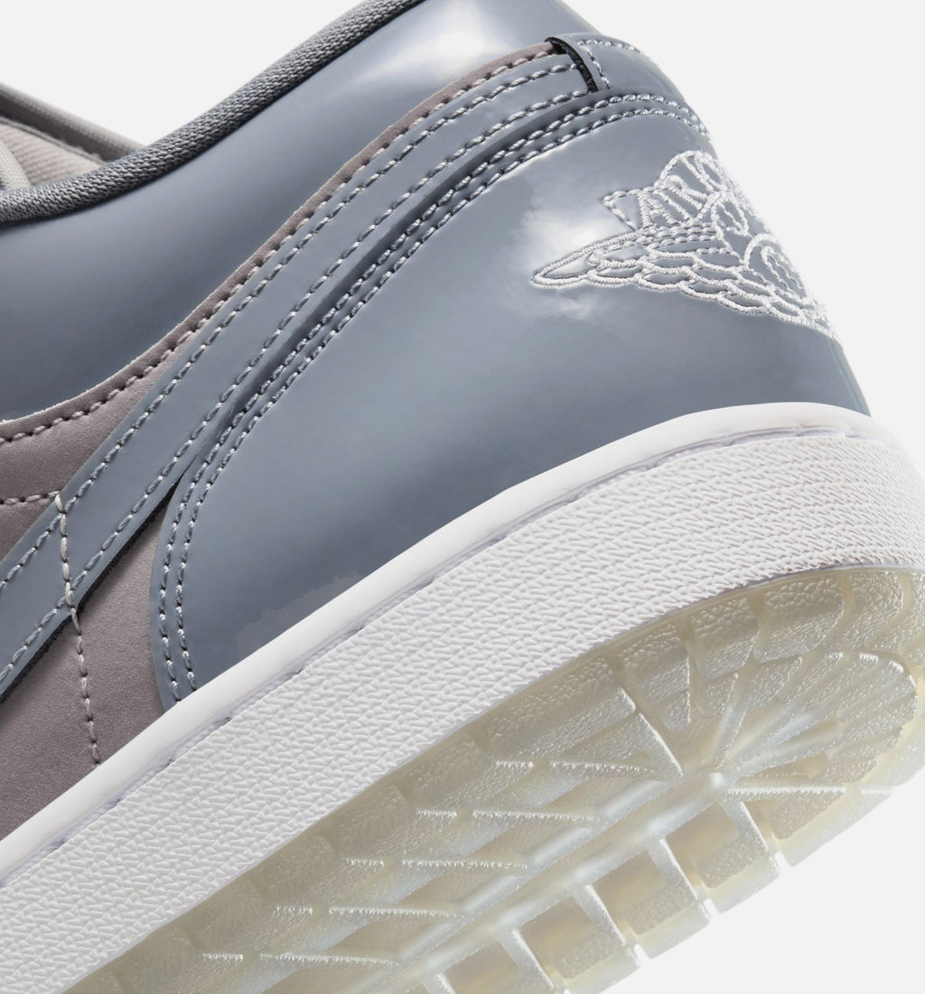 Air Jordan 1 Low Cool Grey Men's Sneakers - Grey/White