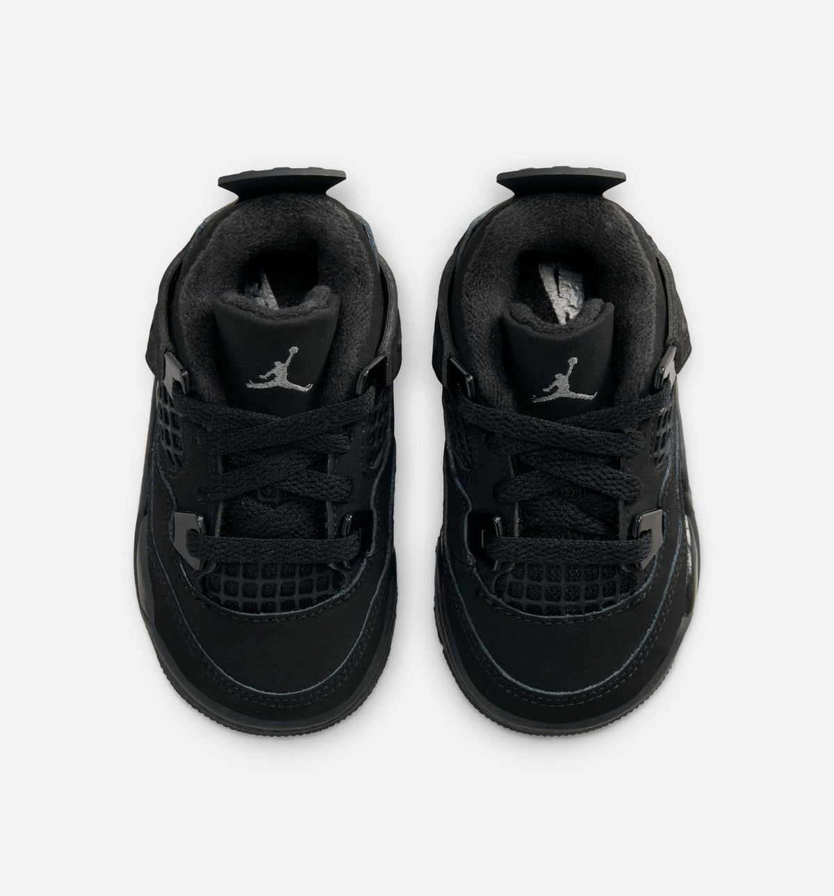 Air Jordan 4 Retro Black Cat Infant/Toddler Sneakers - Black/Black/Light Graphite