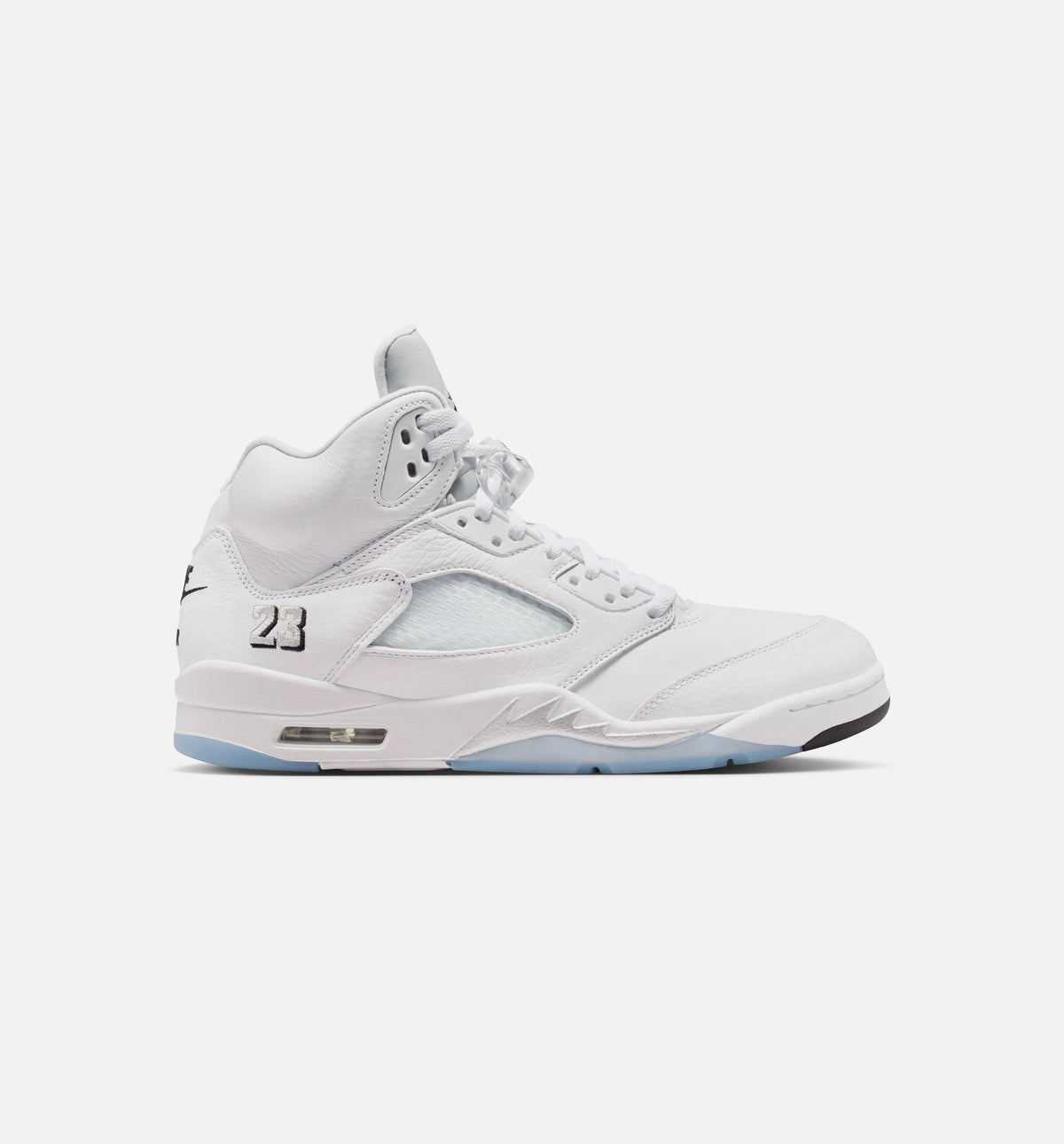 Air Jordan 5 Retro OG White Metallic Men's Sneakers - White/Metallic Silver/Black
