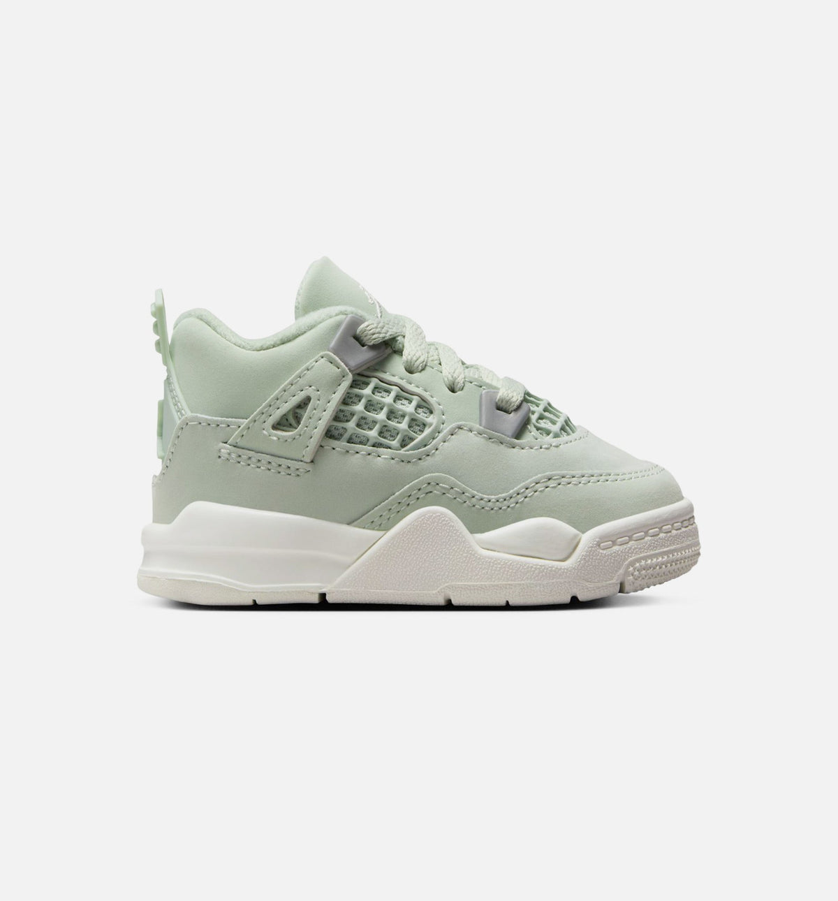 Air Jordan 4 Retro Abundance Infant/Toddler Sneakers - Seafoam/Sail/Metallic Silver