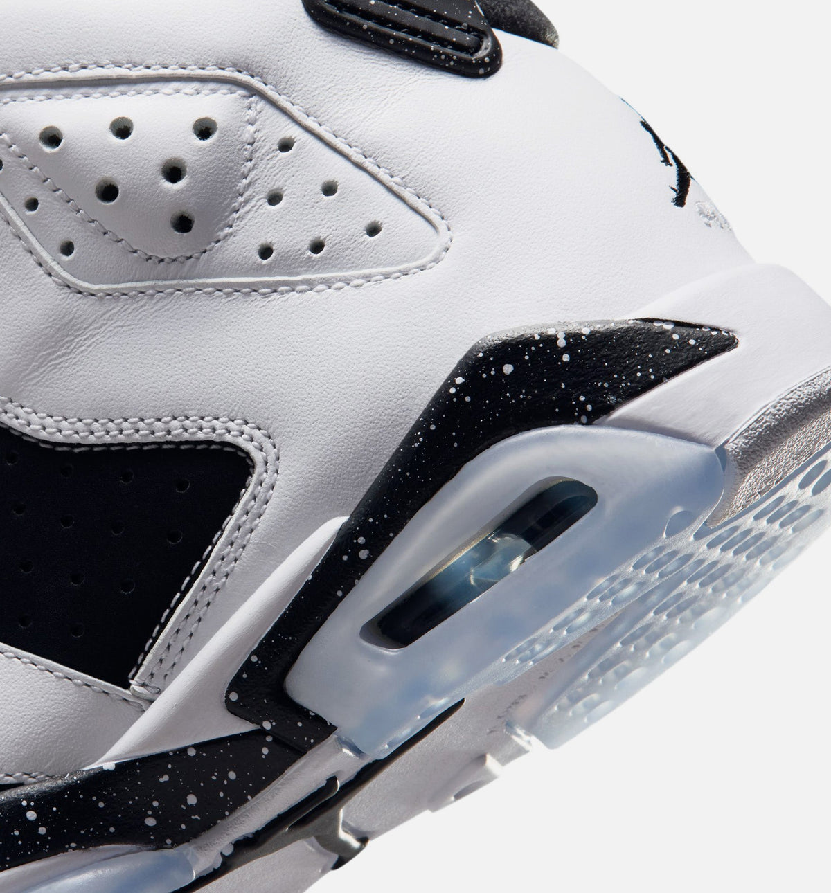 Air Jordan 6 Retro Black and White Grade School Sneakers - Black/White