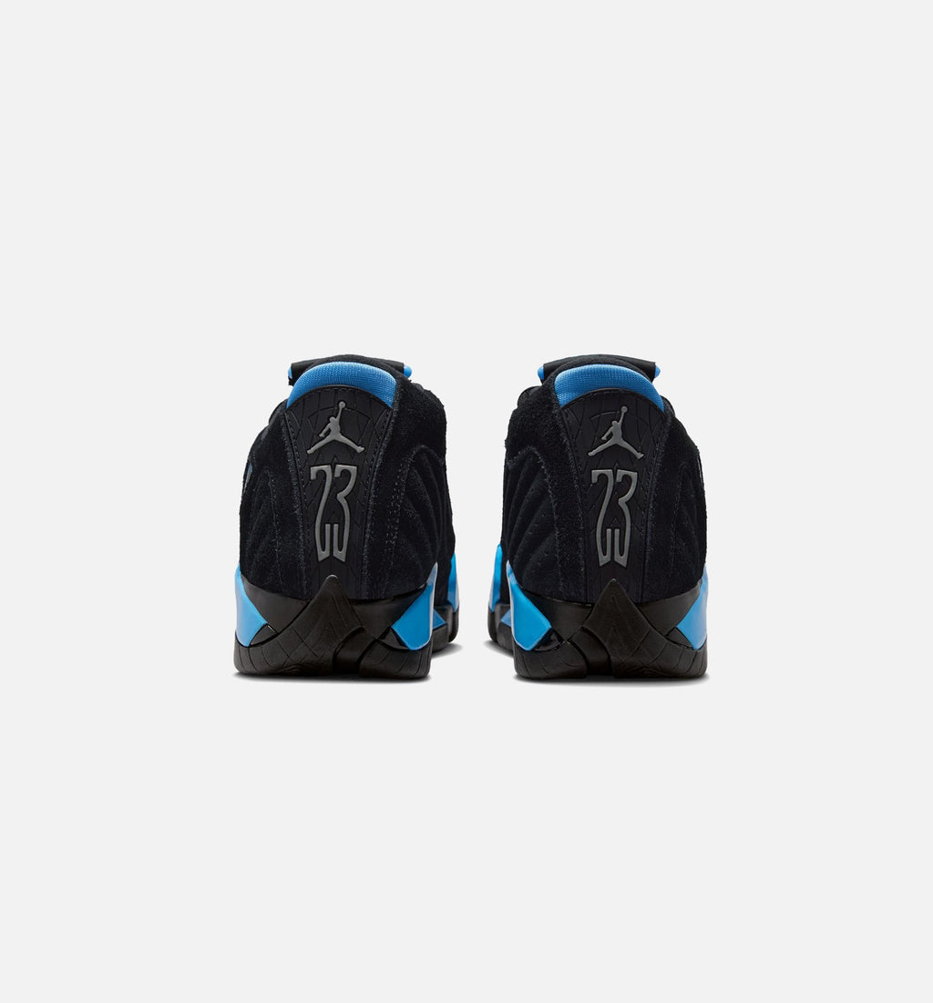 Air Jordan 14 Retro Black University Blue Grade School Sneakers - Black/White/University Blue