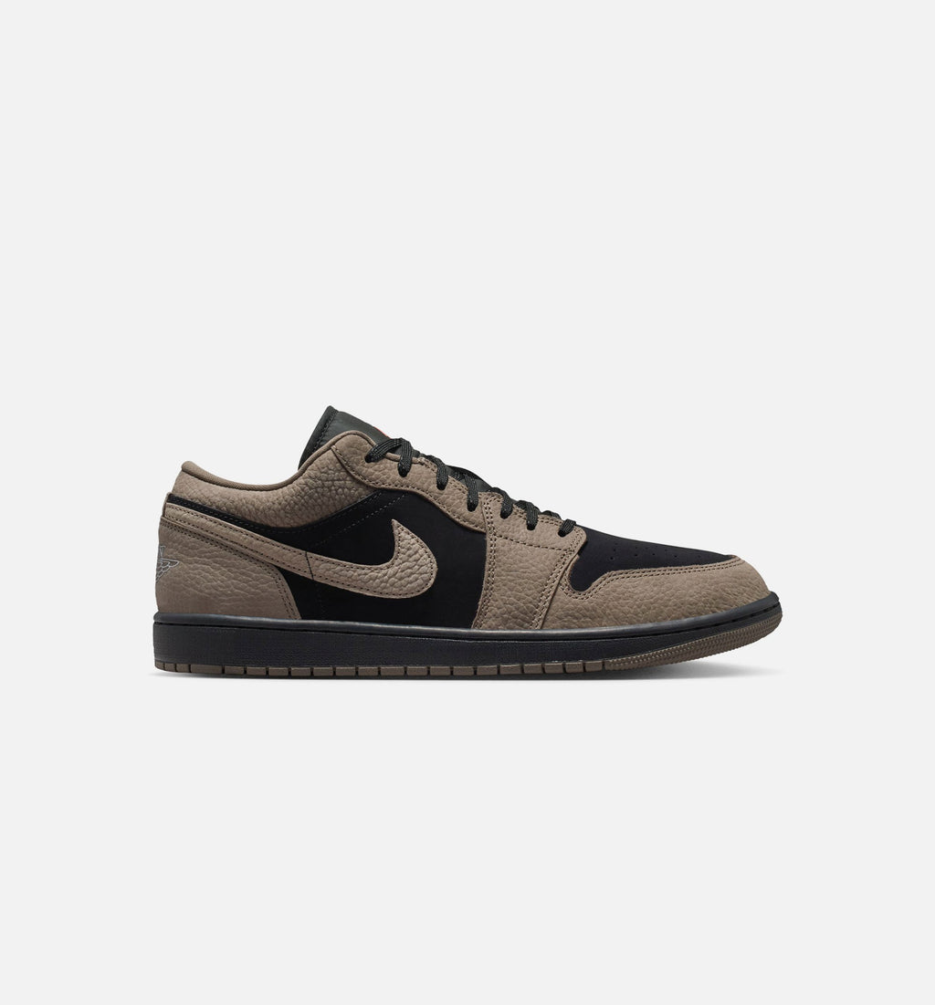 Air Jordan 1 Low SE Men's Sneakers - Black/Olive Grey/Light Wild Mango