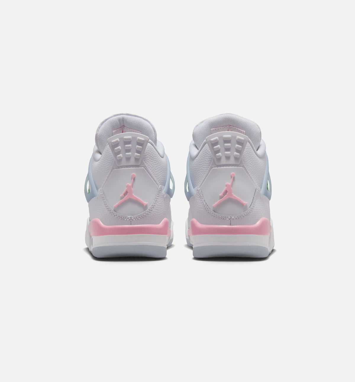 Air Jordan 4 Retro Medium Soft Pink Grade School Sneakers - White/Medium Soft Pink/Half Blue
