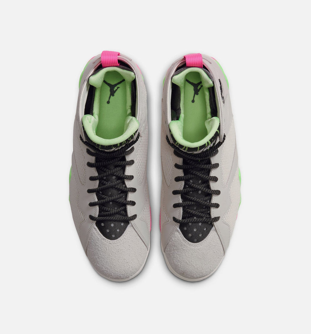 Air Jordan 7 Retro Tennis Day Men's Sneakers - Phantom/Lime Blast/Pink Blast/Anthracite