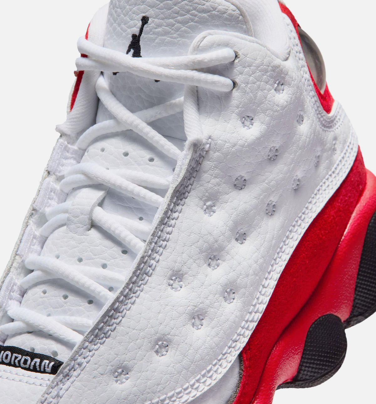 Air Jordan 13 Retro White and University Red Preschool Sneakers - White/Black/True Red