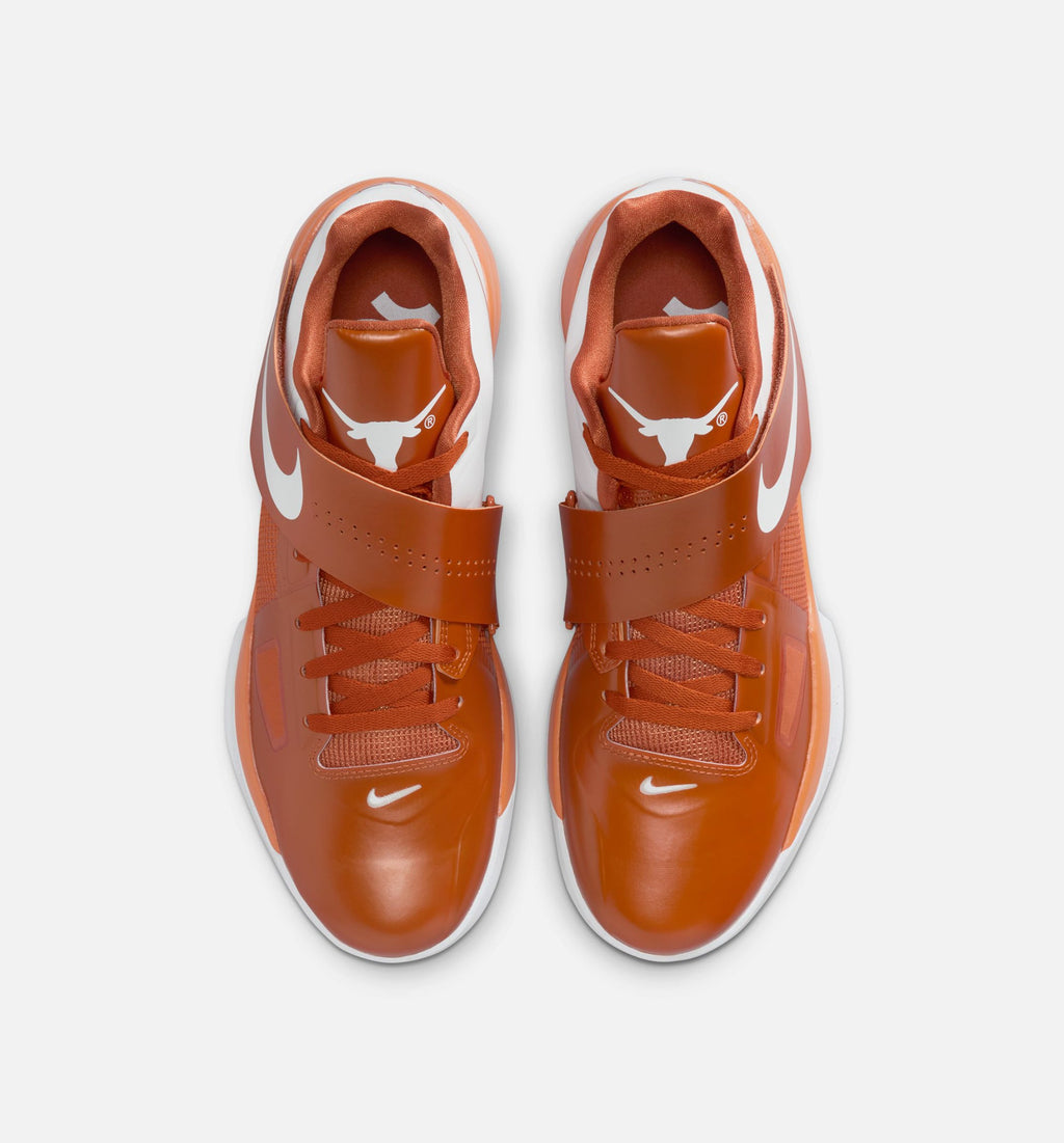 Zoom KD 4 Texas Longhorns Men's Sneakers - Desert Orange/White
