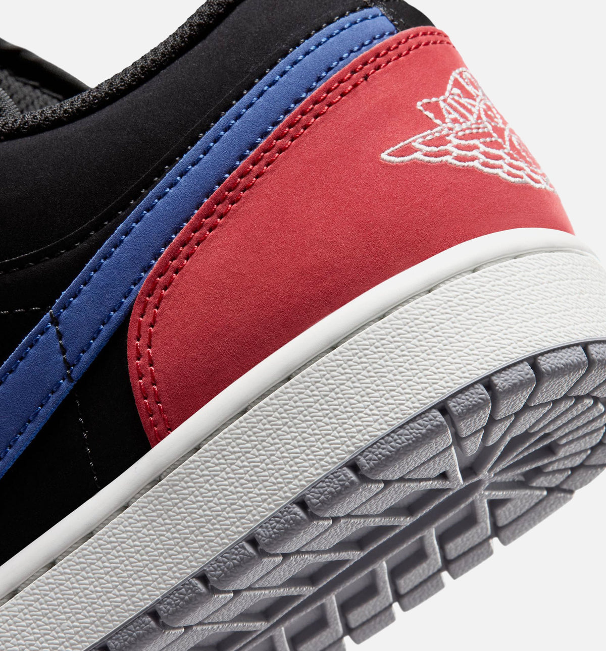 Air Jordan 1 Low Men's Sneakers - Black/Summit White/True Blue/Varsity Red