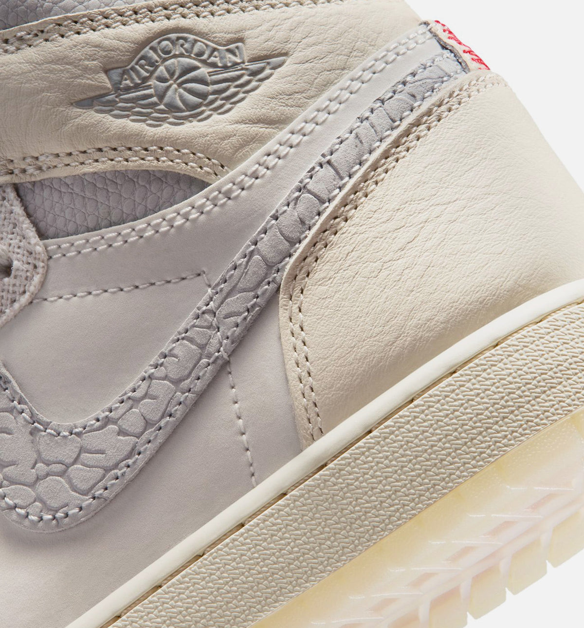 Air Jordan 1 Retro High OG Grade School Sneakers - Sail/University Red/Pale Ivory/Coconut Milk/Phantom