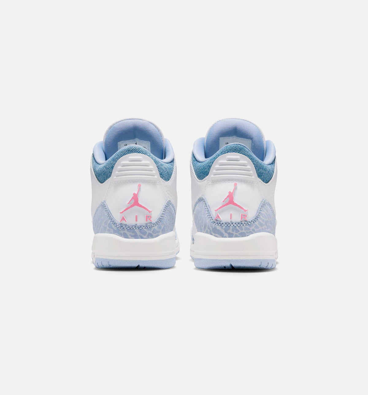 Air Jordan 3 Retro Cobalt Bliss Grade School Sneakers - White/Cobalt Bliss/Football Grey/Pink Glow