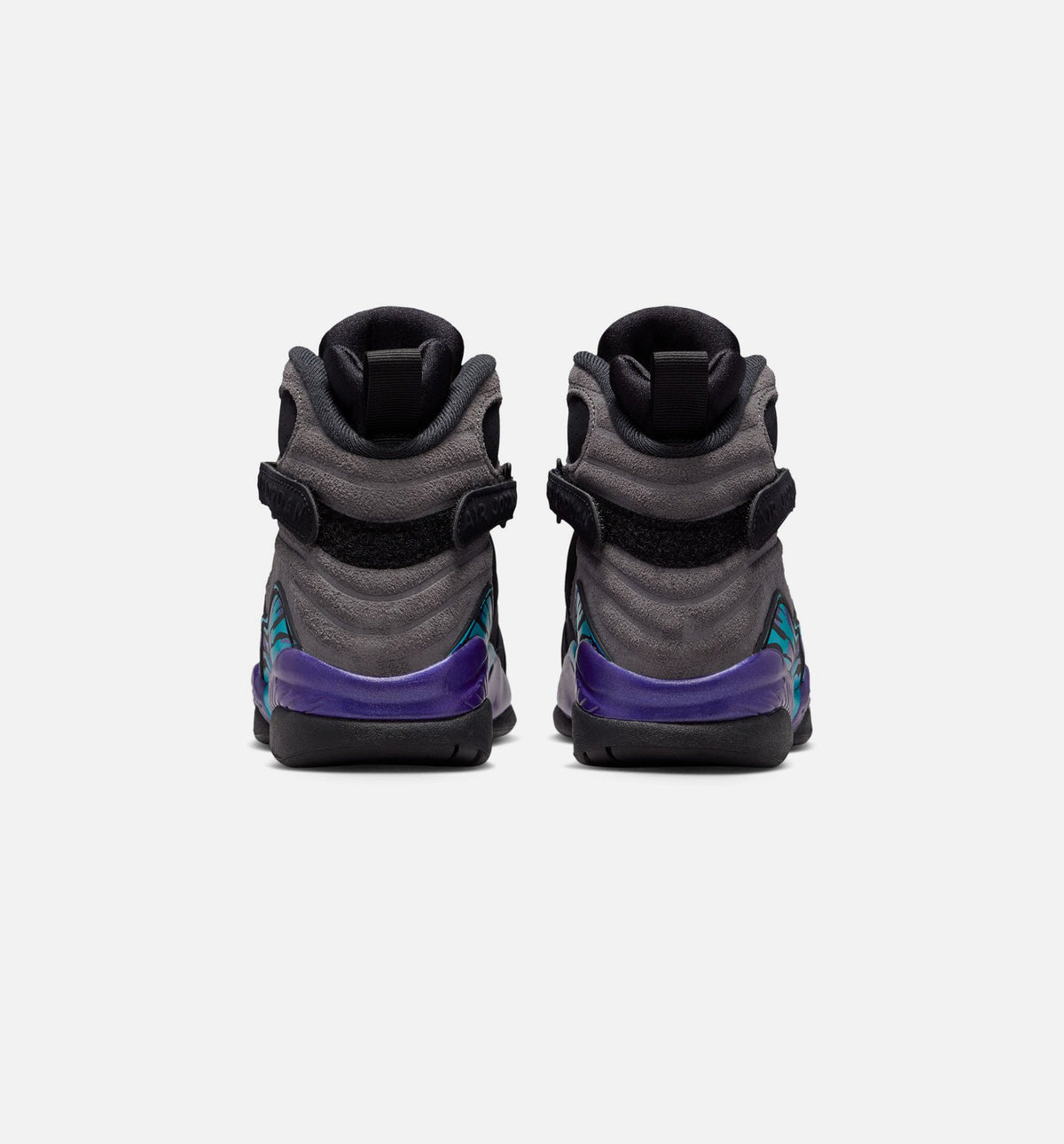 Air Jordan 8 Retro Aqua Grade School Sneakers - Black/Multicolor/Bright Concord