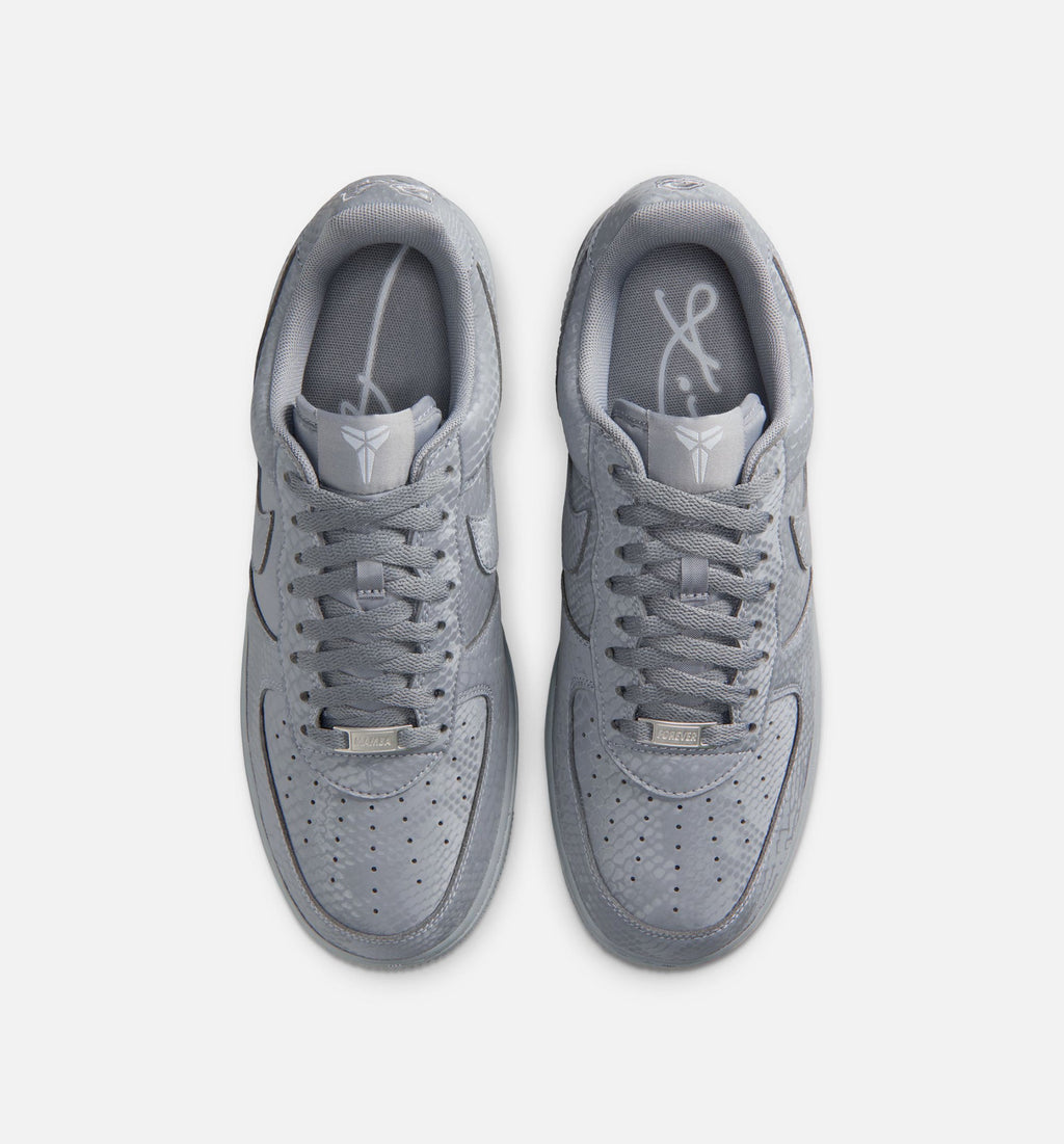 Kobe Air Force 1 Low Cool Grey Men's Sneakers - Cool Grey/Wolf Grey
