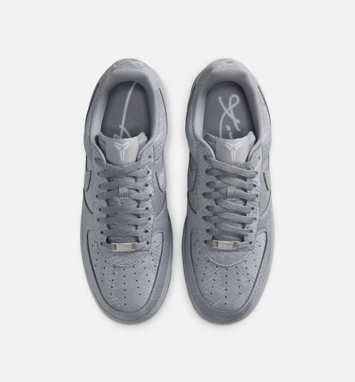 Kobe Air Force 1 Low Cool Grey Men's Sneakers - Cool Grey/Wolf Grey