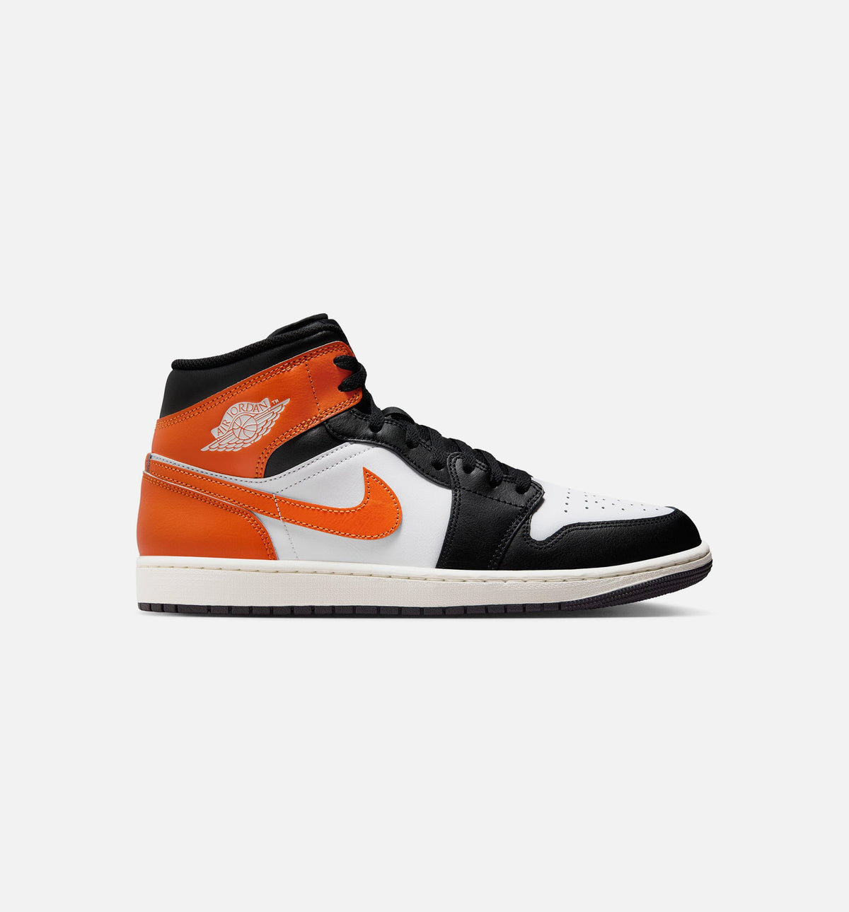 Air Jordan 1 Mid Men's Sneakers - Starfish/White/Sail/Black