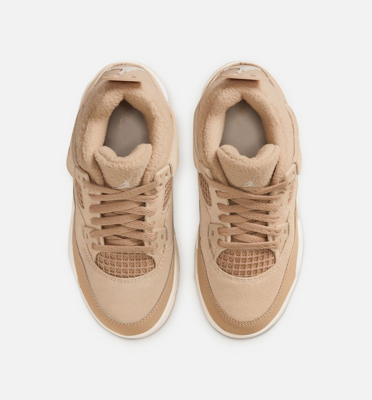Air Jordan 4 Retro Cozy Girl Preschool Sneakers - Hemp/Light Orewood Brown