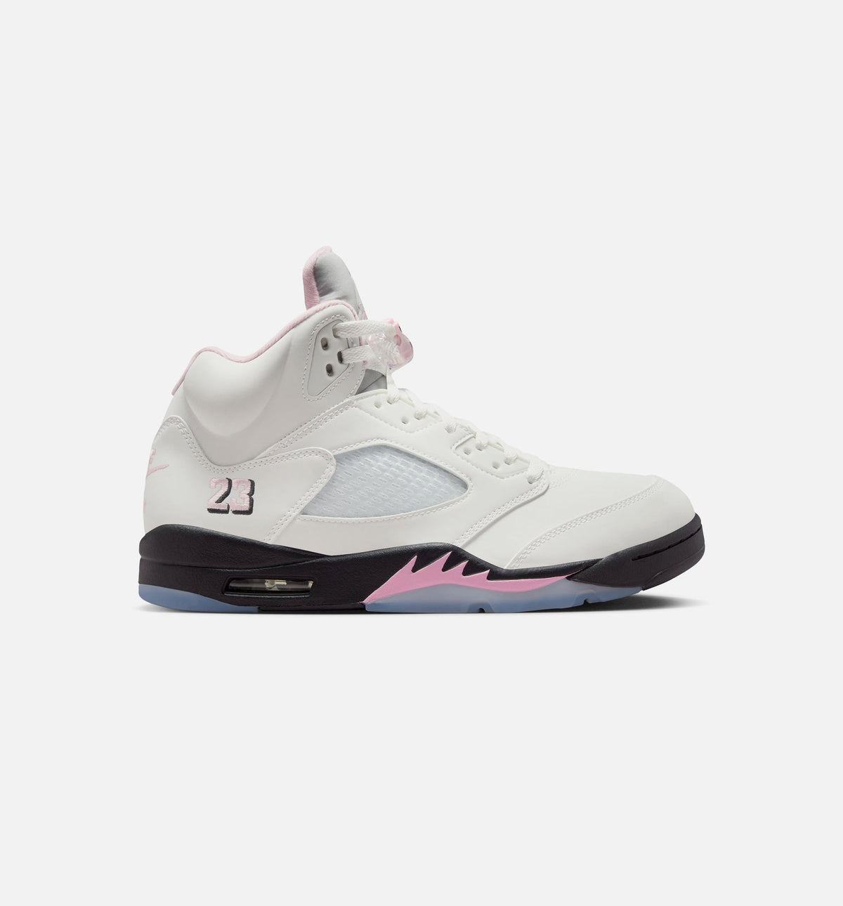 Air Jordan 5 Retro Medium Soft Pink Men's Sneakers - White/Soft Pink/Black