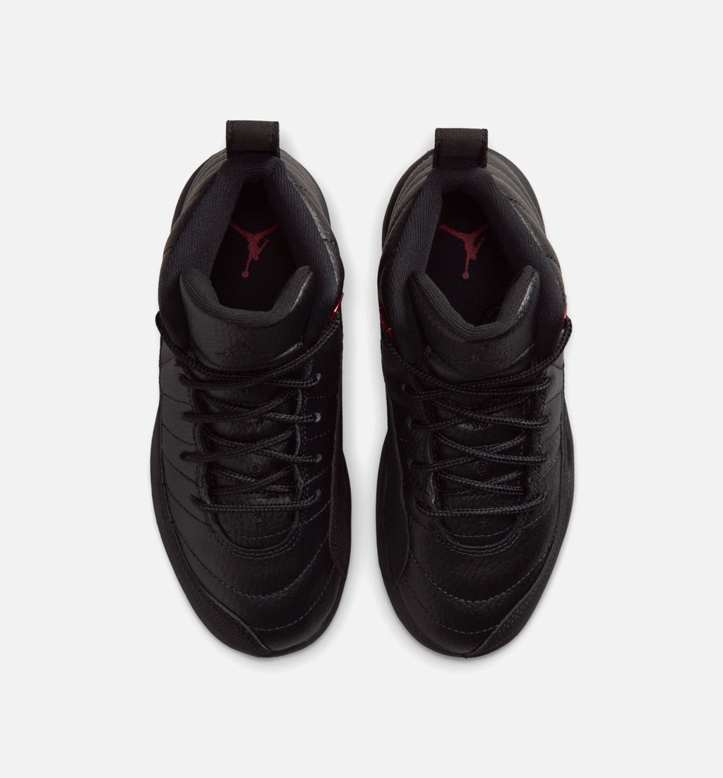 Air Jordan 12 Retro Bloodline Preschool Sneakers - Black/Varsity Red