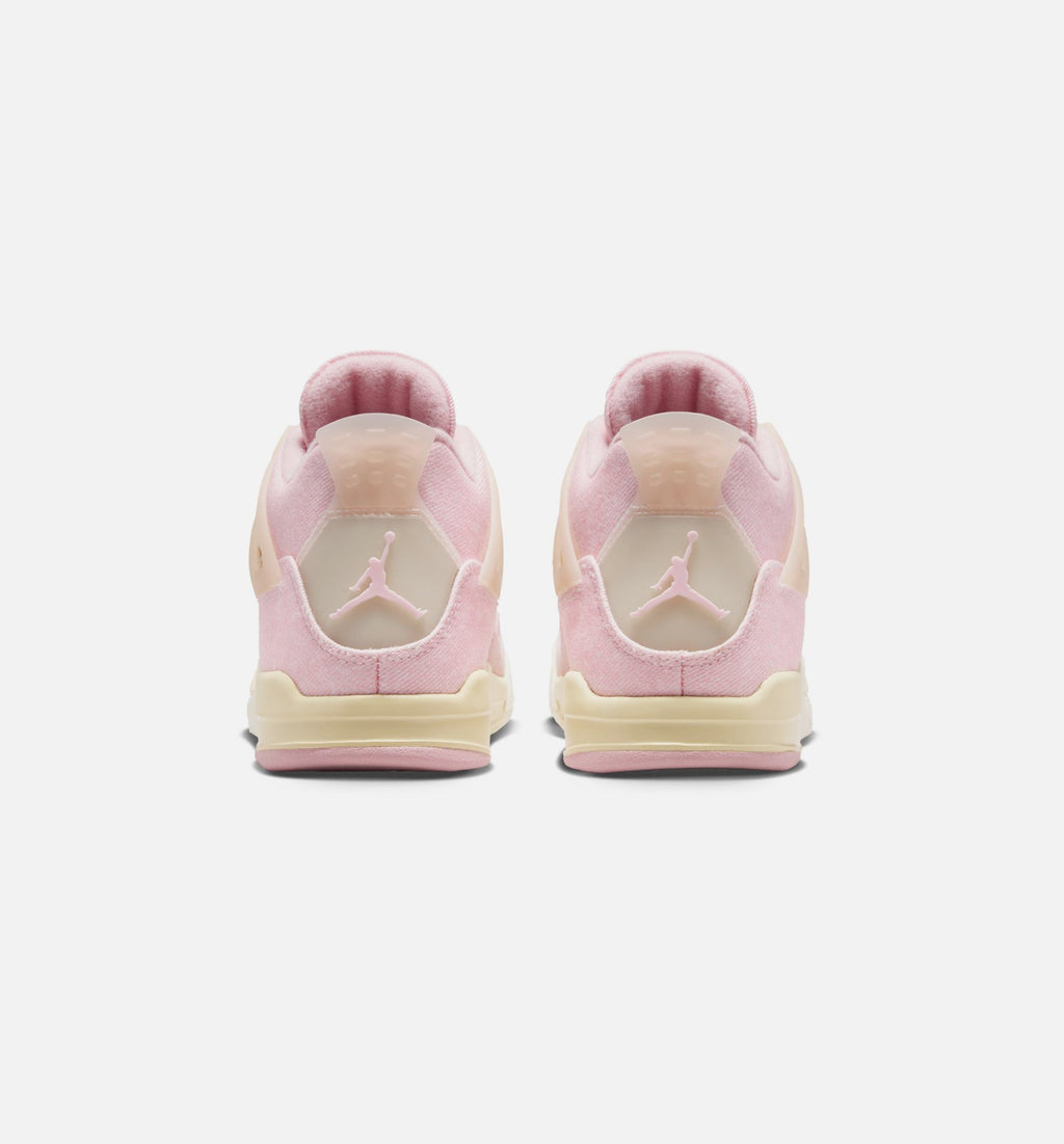 Air Jordan 4 Retro Pink Pearl and Iced Carmine Preschool Sneakers - Pearl Pink/Iced Carmine/Coconut Milk