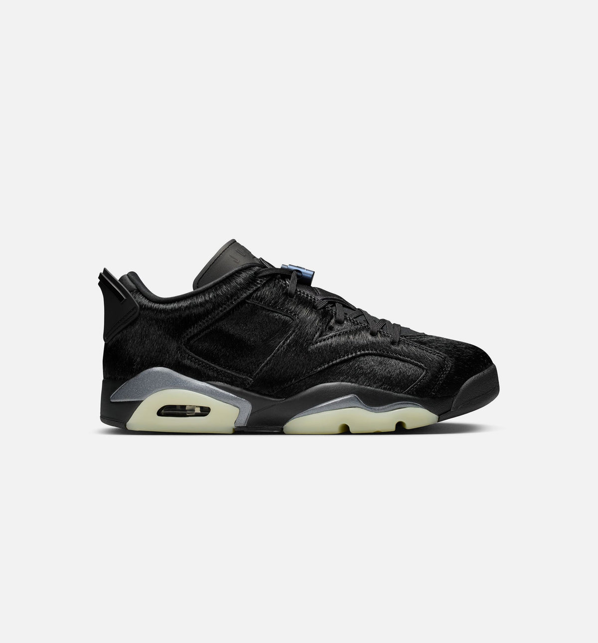 Air Jordan 6 Retro Low Blackout Women's Sneakers - Black/Black