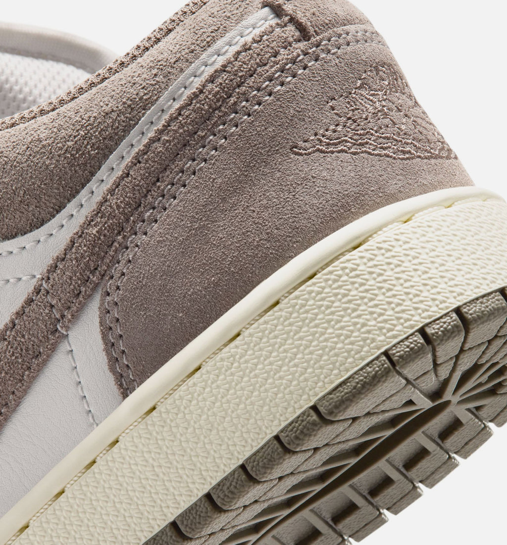 Air Jordan 1 Low Grade School Sneakers - Olive Grey/Enigma Stone/Summit White