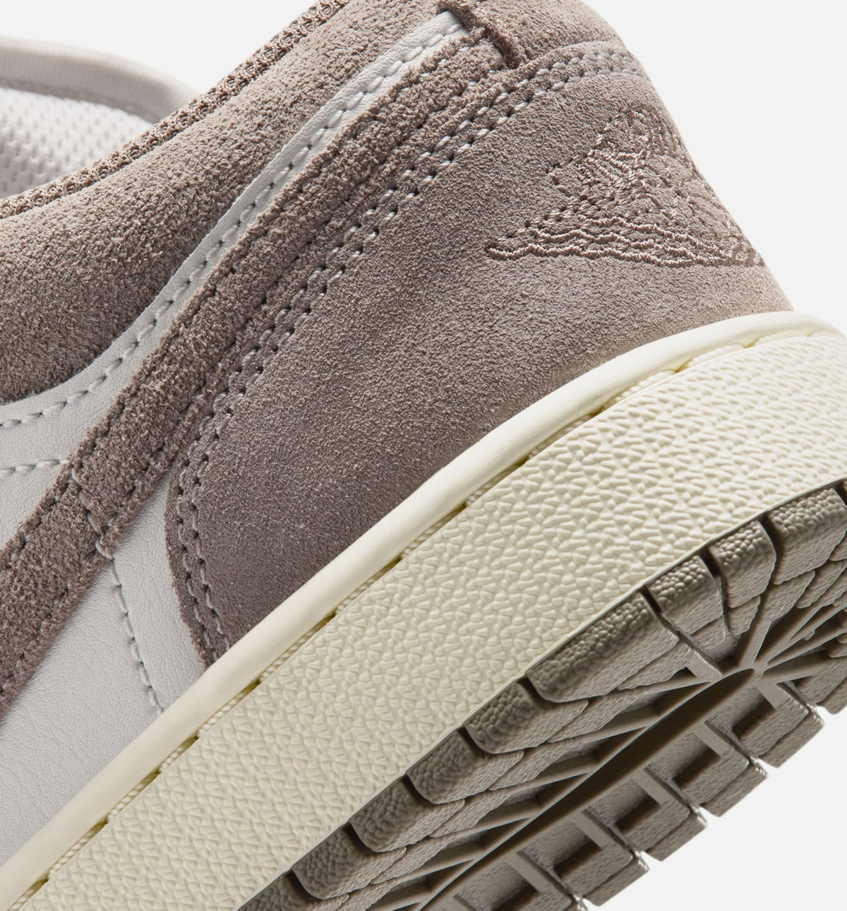 Air Jordan 1 Low Grade School Sneakers - Olive Grey/Enigma Stone/Summit White