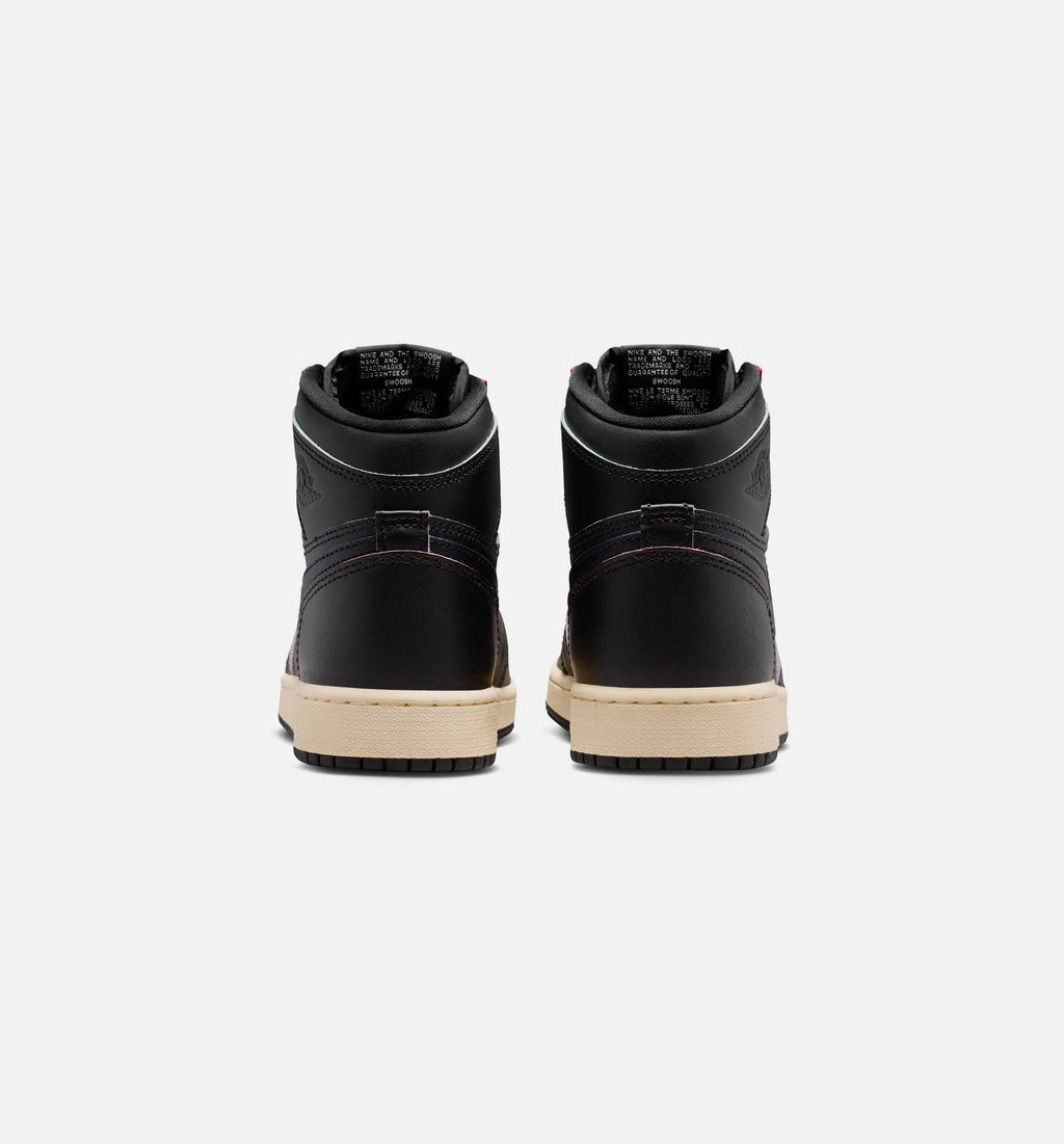 Air Jordan 1 Retro High OG Grade School Sneakers - Black/Muslin