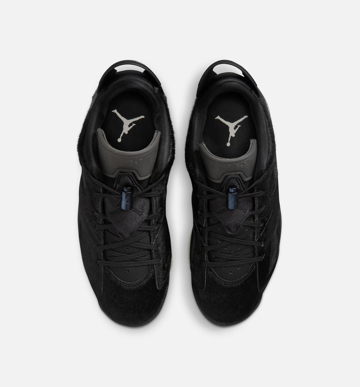 Air Jordan 6 Retro Low Blackout Women's Sneakers - Black/Black