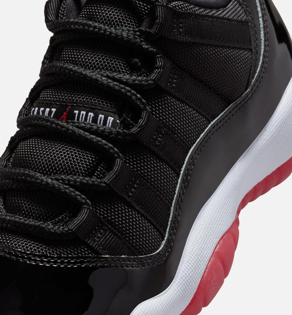 Air Jordan 11 Retro Bred Grade School Sneakers - Black/Varsity Red/White