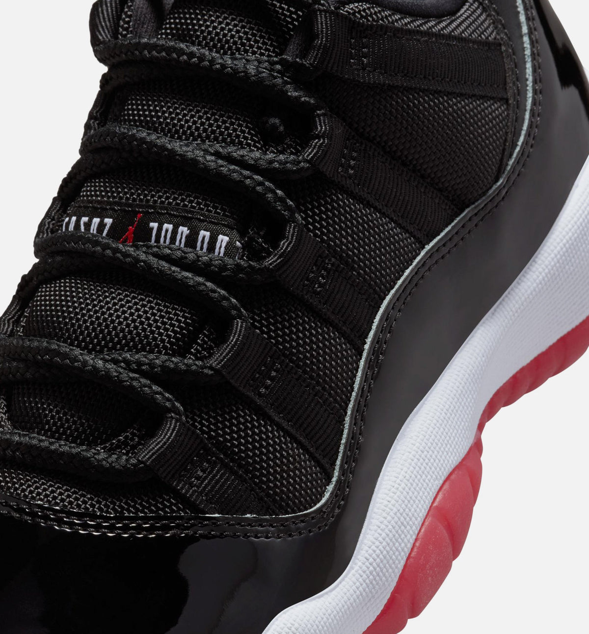 Air Jordan 11 Retro Bred Grade School Sneakers - Black/Varsity Red/White